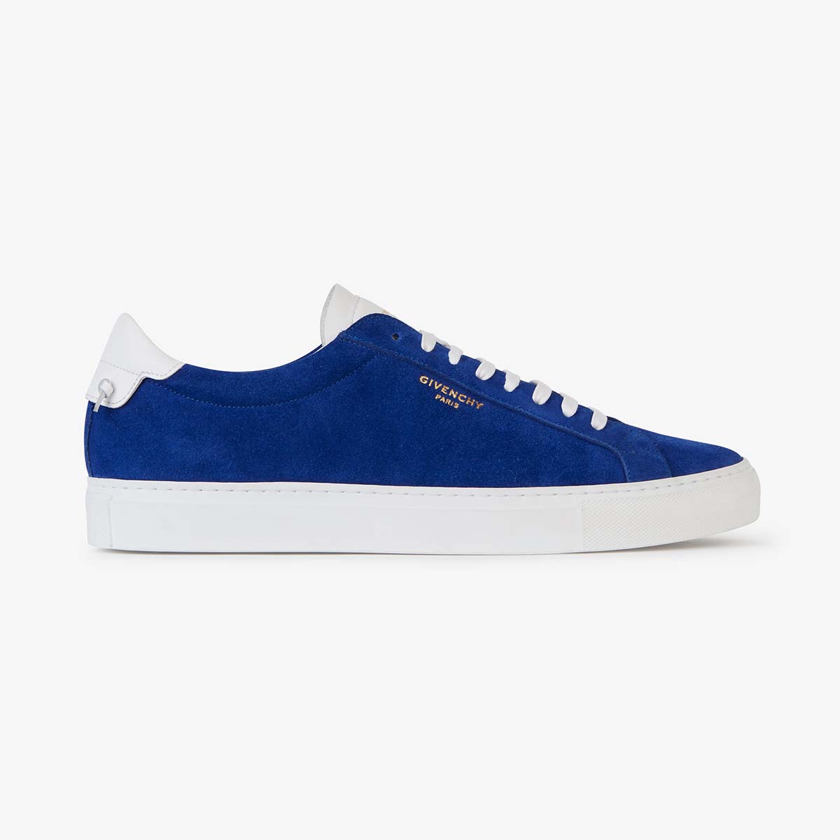Givenchy Men Low Sneakers in Bicolor Suede Shoes Blue