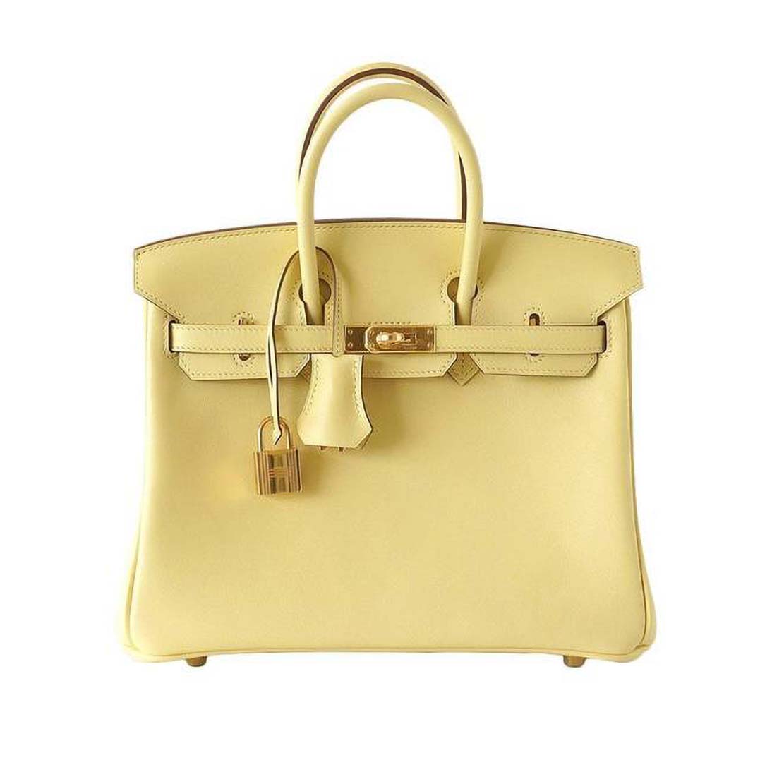 Hermes Birkin 25 Bag in Togo Leather with Gold Hardware-Yellow