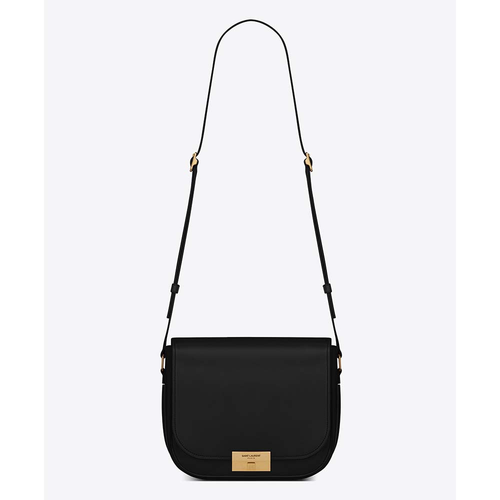 Saint Laurent YSL Women Betty Satchel in Smooth Leather-Black