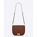 Saint Laurent YSL Women Betty Satchel in Smooth Leather-Brown