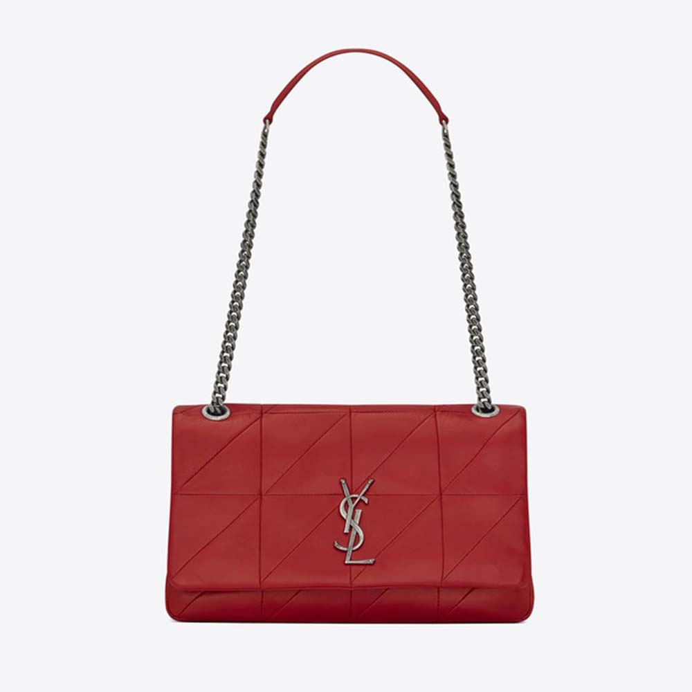 Saint Laurent YSL Women Jamie Medium "Carre Rive Gauche" Lambskin