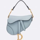 Dior Women Mini Saddle Bag in Calfskin-Blue