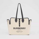 Burberry Women The Medium Soft Cotton Canvas Belt Bag-White