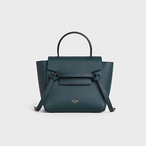 Celine Women Pico Belt Bag in Grained Calfskin
