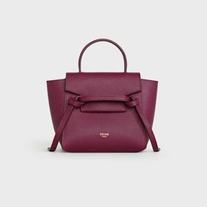 Celine Women Pico Belt Bag in Grained Calfskin