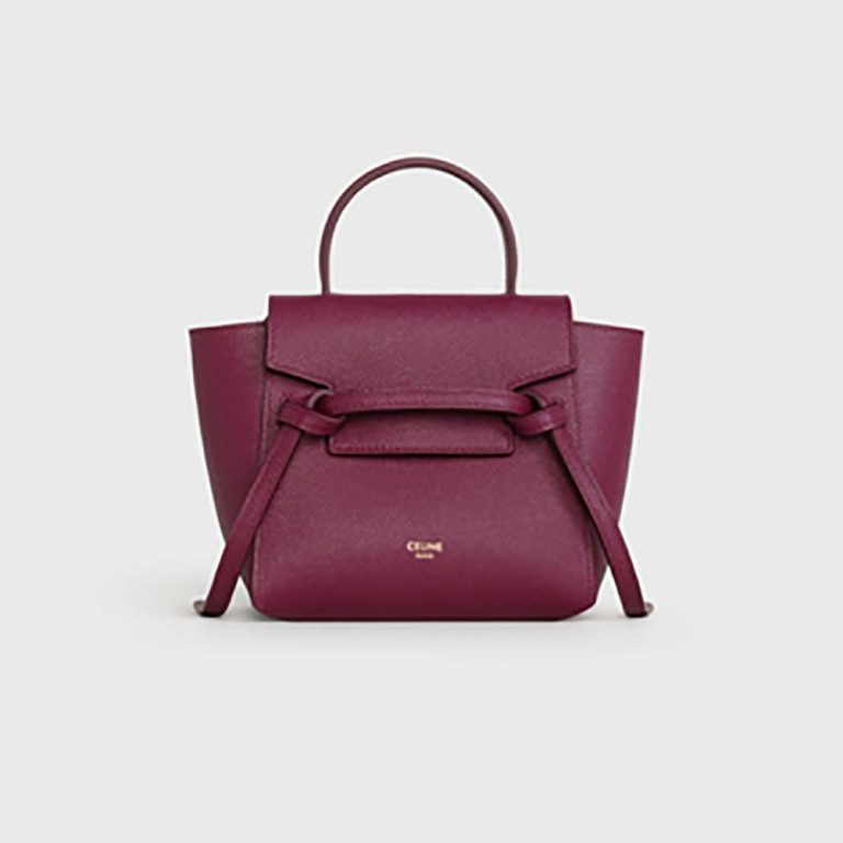 Celine Women Pico Belt Bag in Grained Calfskin