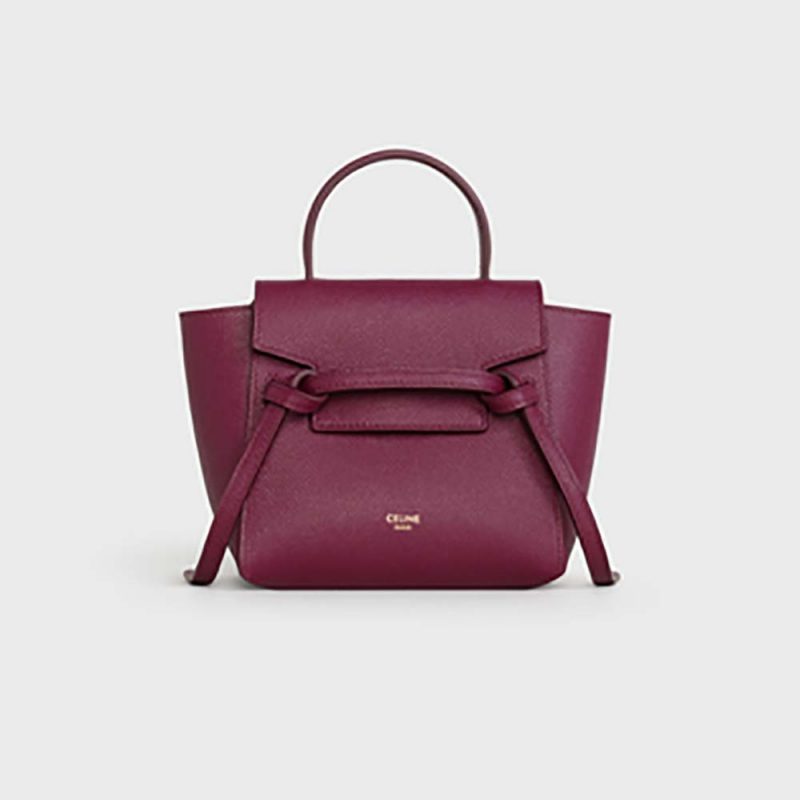 Celine Women Pico Belt Bag in Grained Calfskin