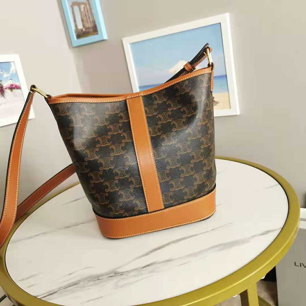 celine triomphe canvas bucket