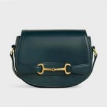 Celine Women Small Crecy Bag in Satinated Calfskin-Green