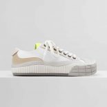 Chloe Women Clint Low-Top Sneaker in Nylon & Suede Calfskin-White