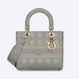 Dior Medium Lady D-Lite Bag Cannage Embroidery
