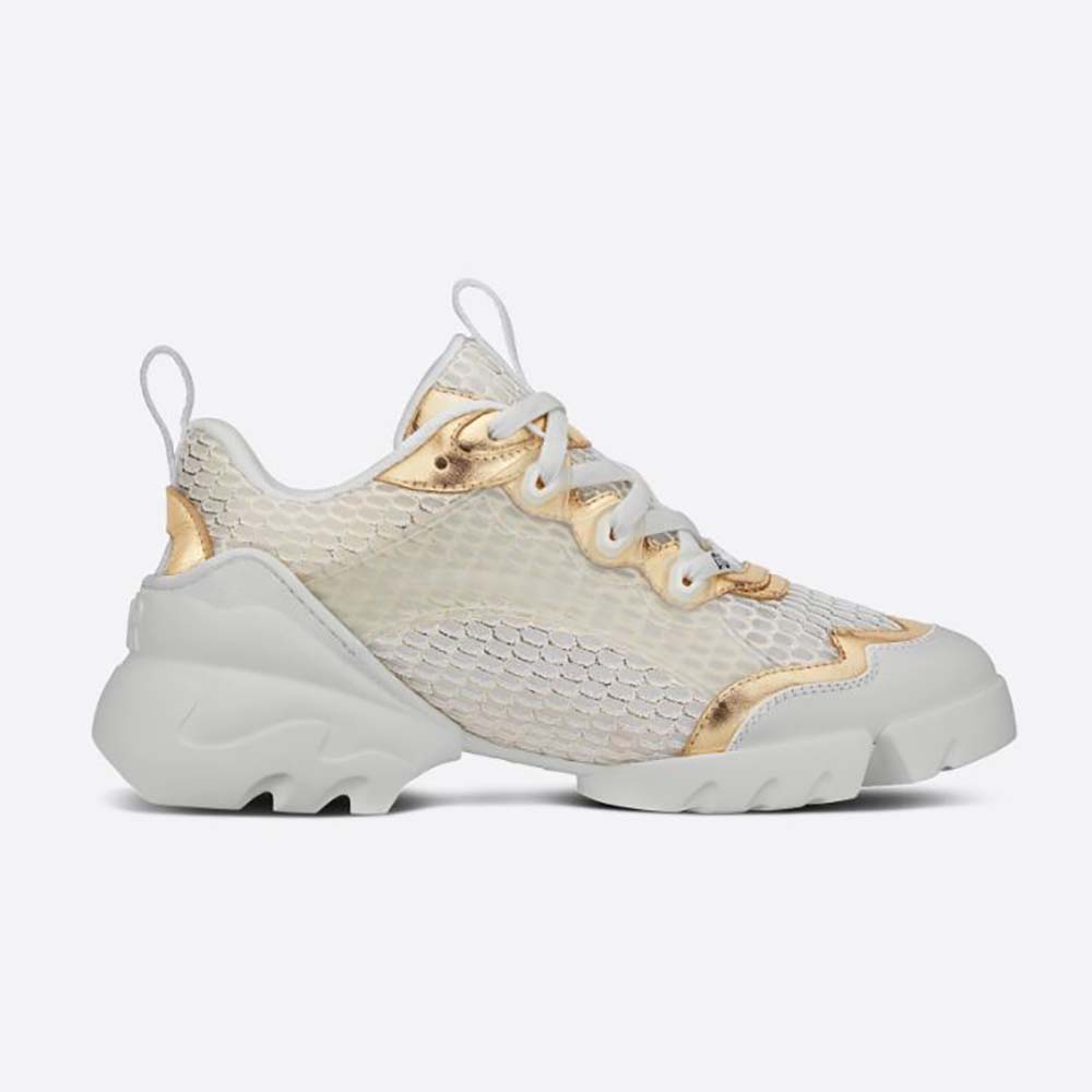 Dior Women D-Connect Sneaker Gold-Tone 