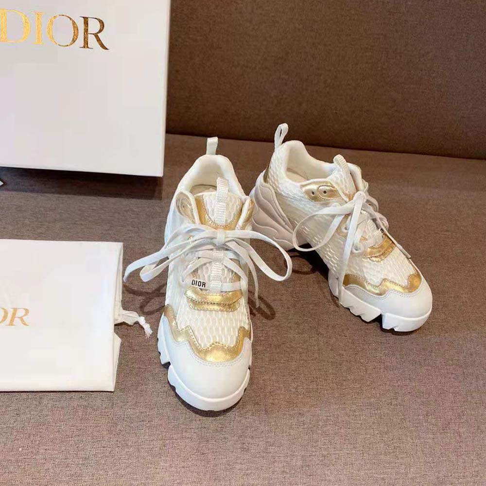 Dior Women D-Connect Sneaker Gold-Tone 