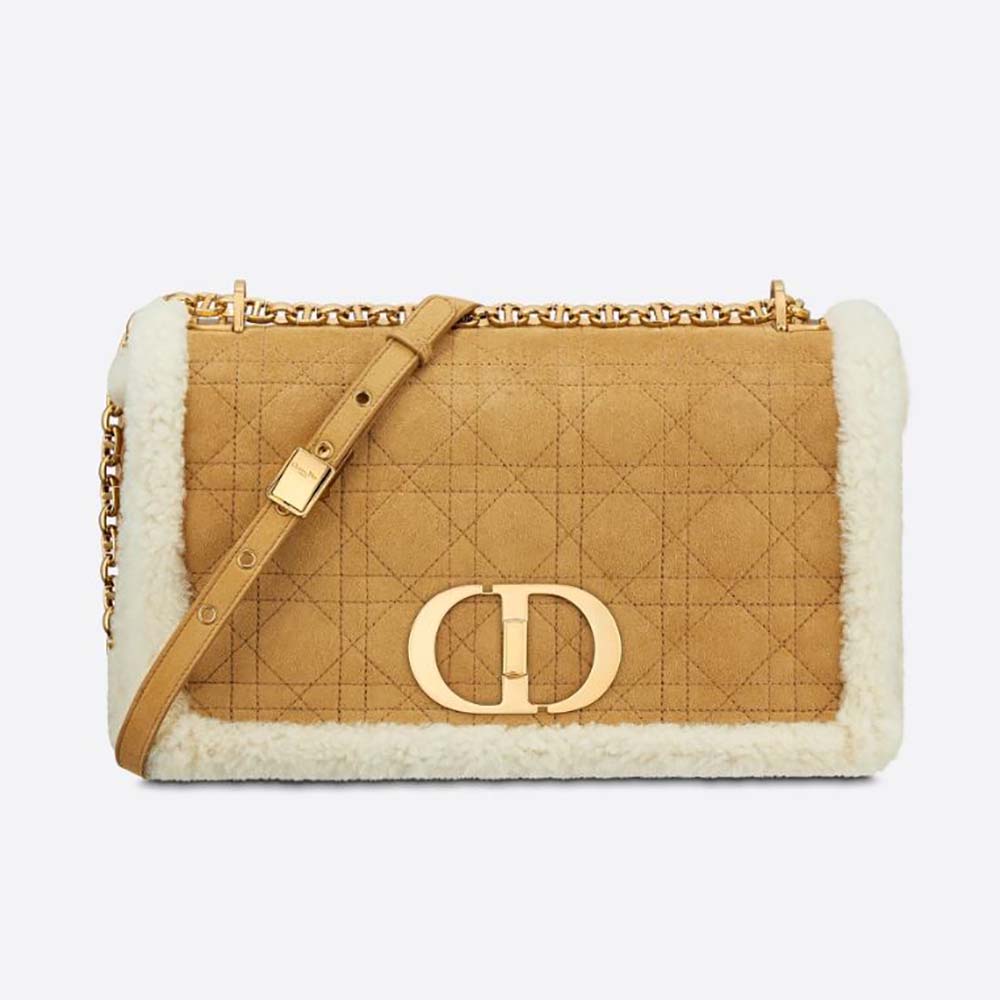 dior shearling bag