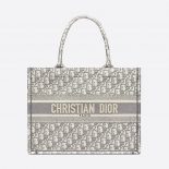 Dior Women Small Dior Bbook Tote-Silver