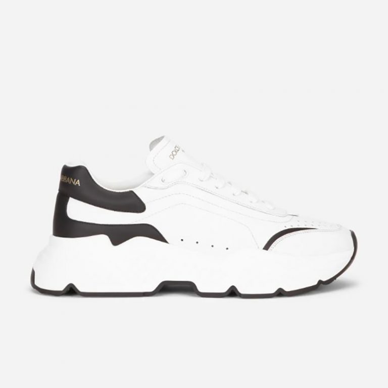 Dolce Gabbana D&G Men Daymaster Sneakers in Nappa Calfskin-Black