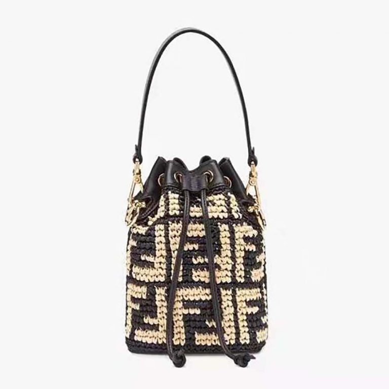 Fendi Women Mon Tresor Raffia Mini-Bag