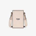 Fendi Women Vertical Box Pink Leather Bag
