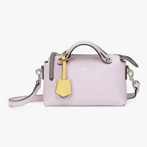 Fendi Women by the way Mini Multicolor Leather Boston Bag
