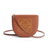 Loewe Women Heel Bag in Soft Calfskin-Brown