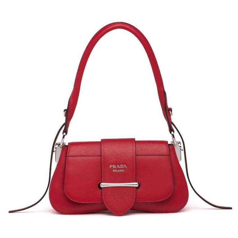 Prada Women Prada Sidonie Shoulder Bag-Red