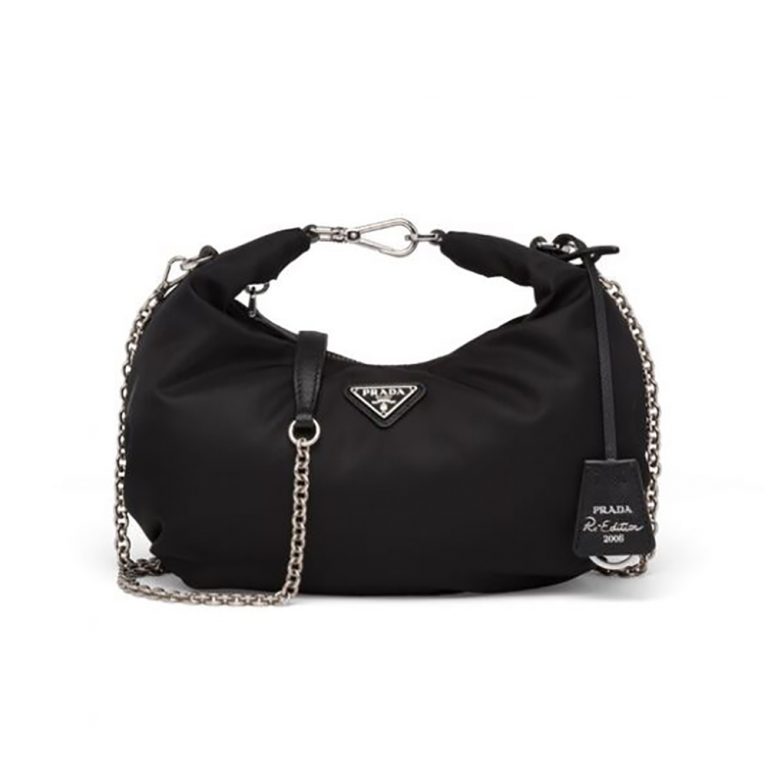 Prada Women Re-Edition 2006 Nylon Bag-Black