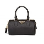 Prada Women Saffiano Leather Top-handle Bag-Black
