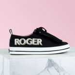 Roger Vivier Women Call Me Vivier Patch Sneakers-Black