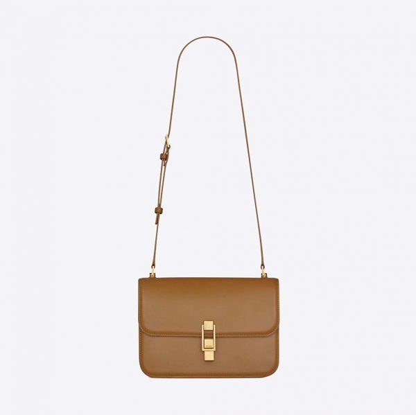 Saint Laurent YSL Women Cassandra Mini Top Handle Bag in Crocodile