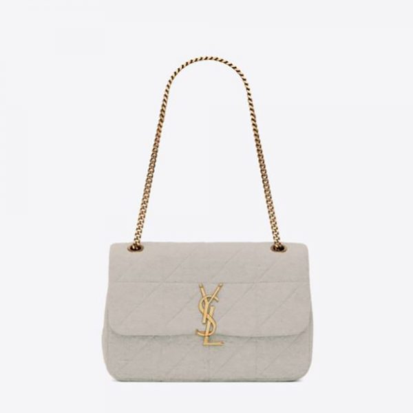 Saint Laurent YSL Women Jamie Medium Carré Rive Gauche in Jersey