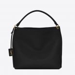 Saint Laurent YSL Women Tag Hobo Bag in Smooth Saddle Leather