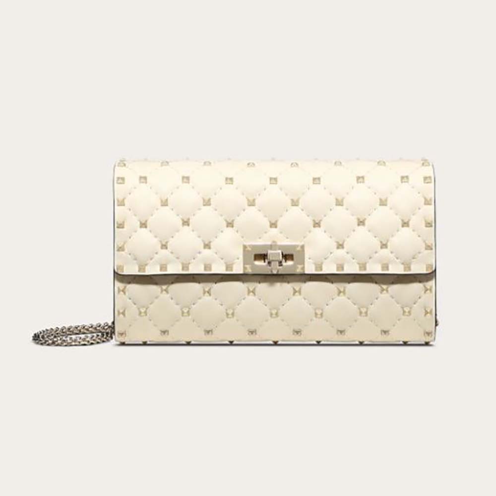 valentino nappa rockstud clutch