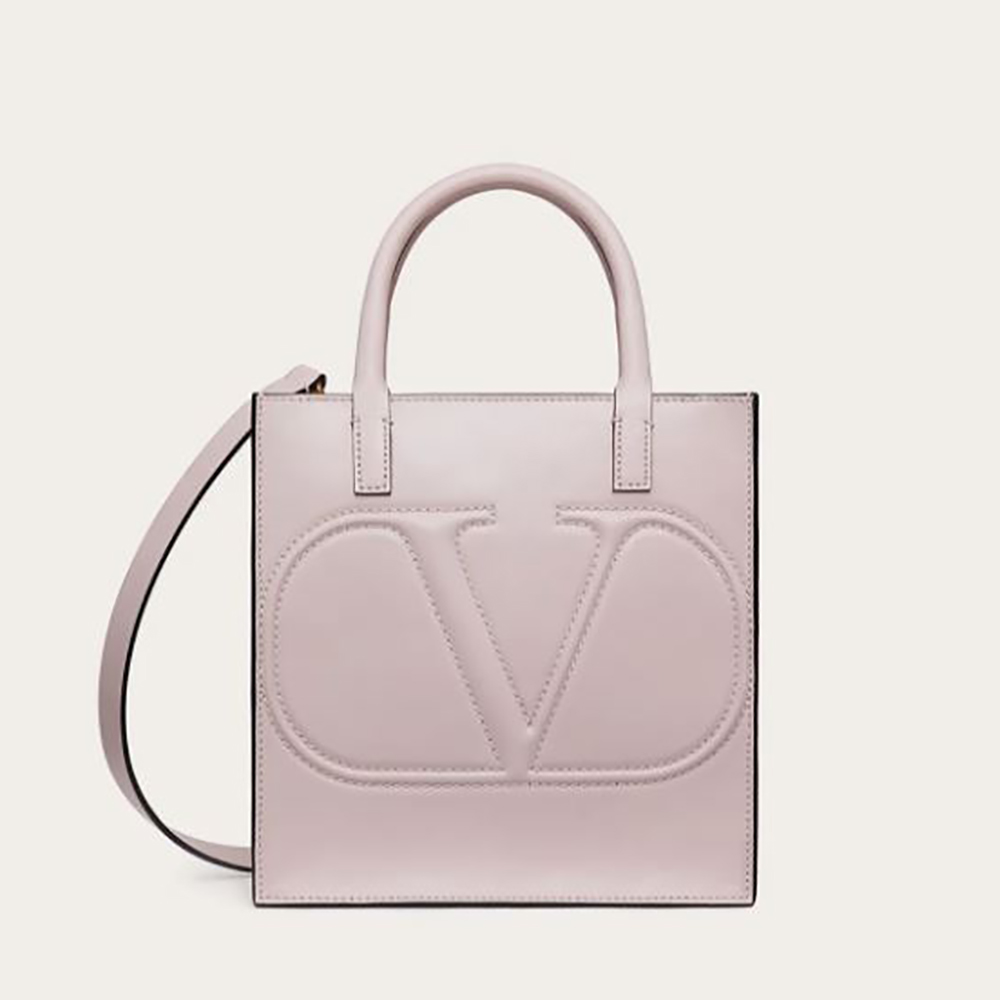 vlogo walk calfskin tote bag