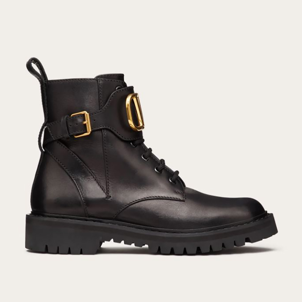 vlogo signature calfskin combat boot