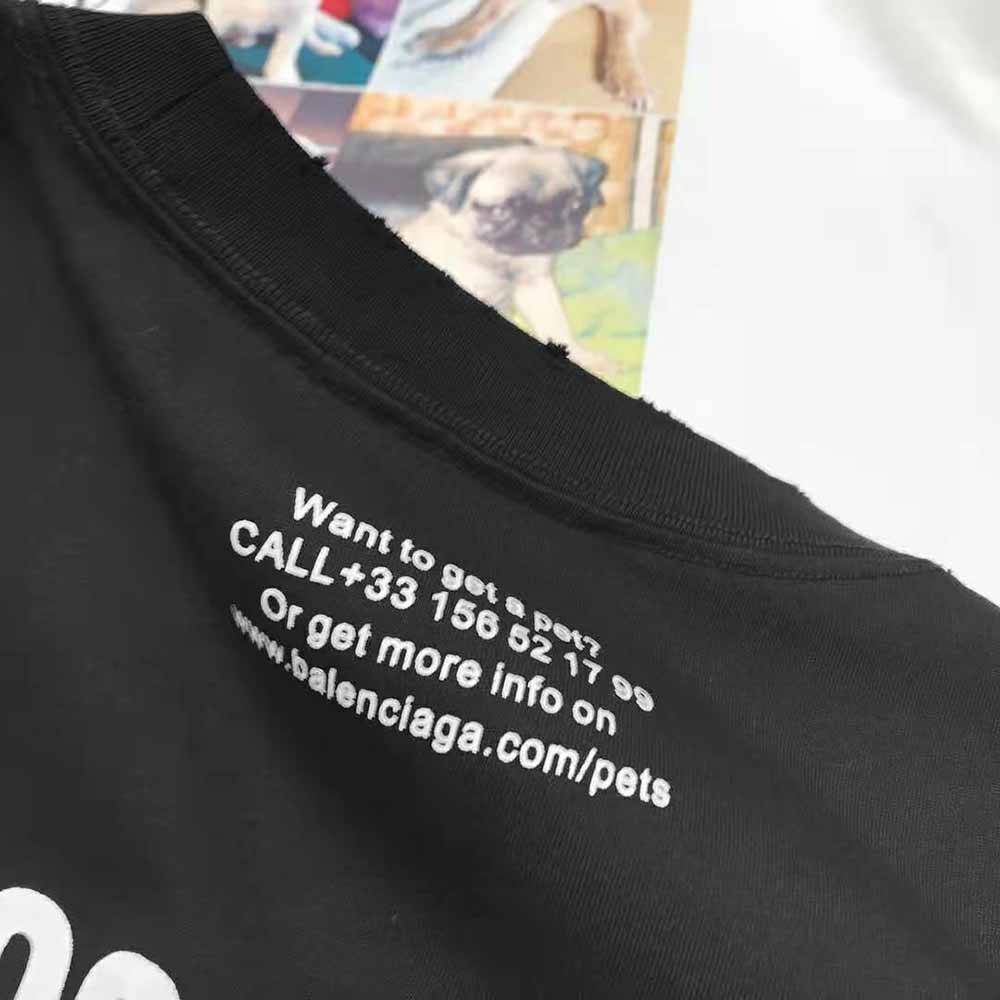 Balenciaga Men I Love Dogs XL T-Shirt 