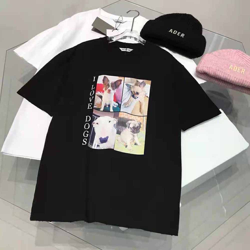 Balenciaga Men I Love Dogs XL T-Shirt 