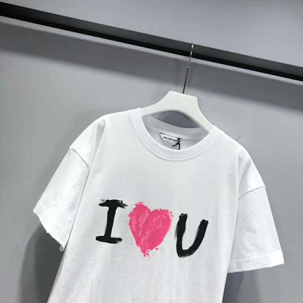 balenciaga heart t shirt