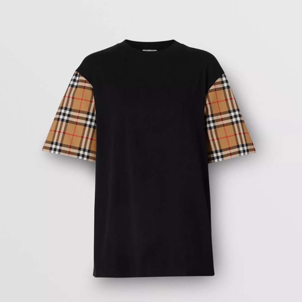 black check t shirt