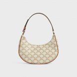 Celine Women Ava Bag in Triomphe Canvas and Calfskin