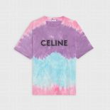 Celine Women Celine Loose T-shirt in Cotton with Studs
