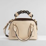 Chloe Women Daria Purse Small Bag in Grained and Shiny Calfskin