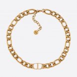 Dior Women 30 Montaigne Choker Antique Gold-Finish Metal