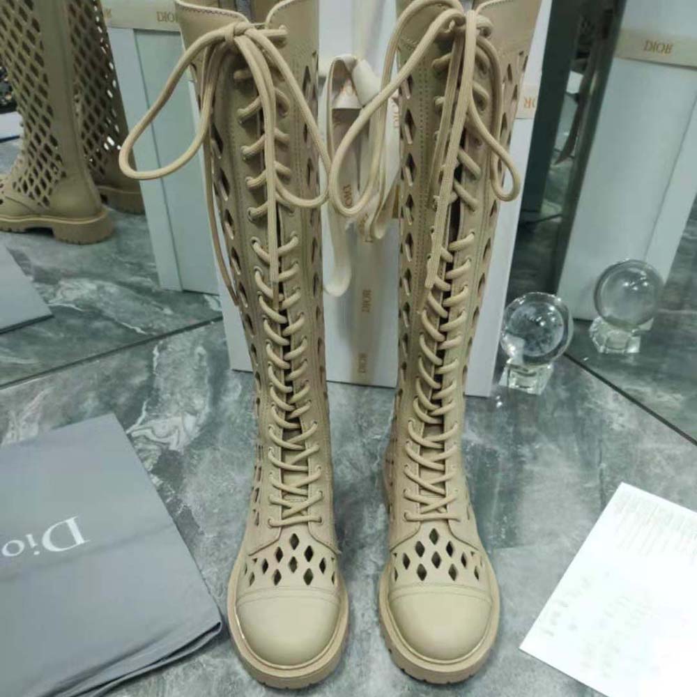 dior beige boots