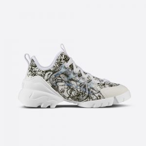 Dior Women D-connect Sneaker Zodiac Printed Technical Fabric