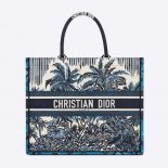 Dior Women Dior Book Tot Blue Dior Palms Embroidery