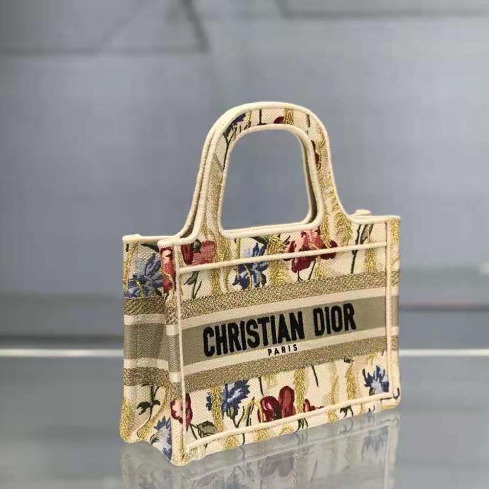 dior hibiscus book tote