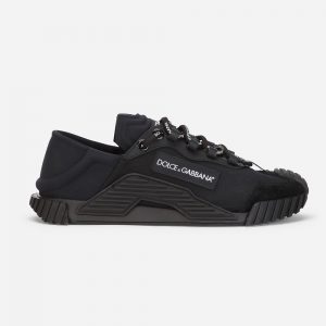 Dolce Gabbana D&G Women Canvas NS1 Slip-on Sneakers-Black