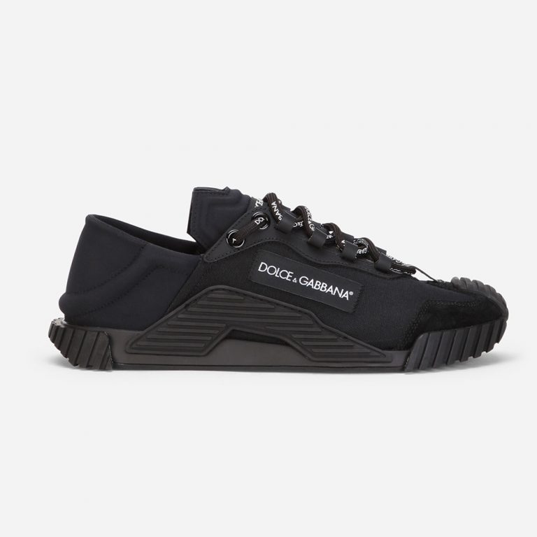 Dolce Gabbana D&G Women Canvas NS1 Slip-on Sneakers-Black