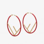 Fendi Women F is Fendi Earrings Gold Colored Earrings