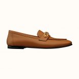 Hermes Women Colette Loafer Loafer in Calfskin Leather-Brown